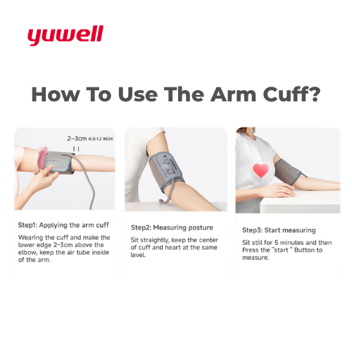 Yuwell Blood Pressure Monitor Arm Cuff (22–45 cm) - Image 8